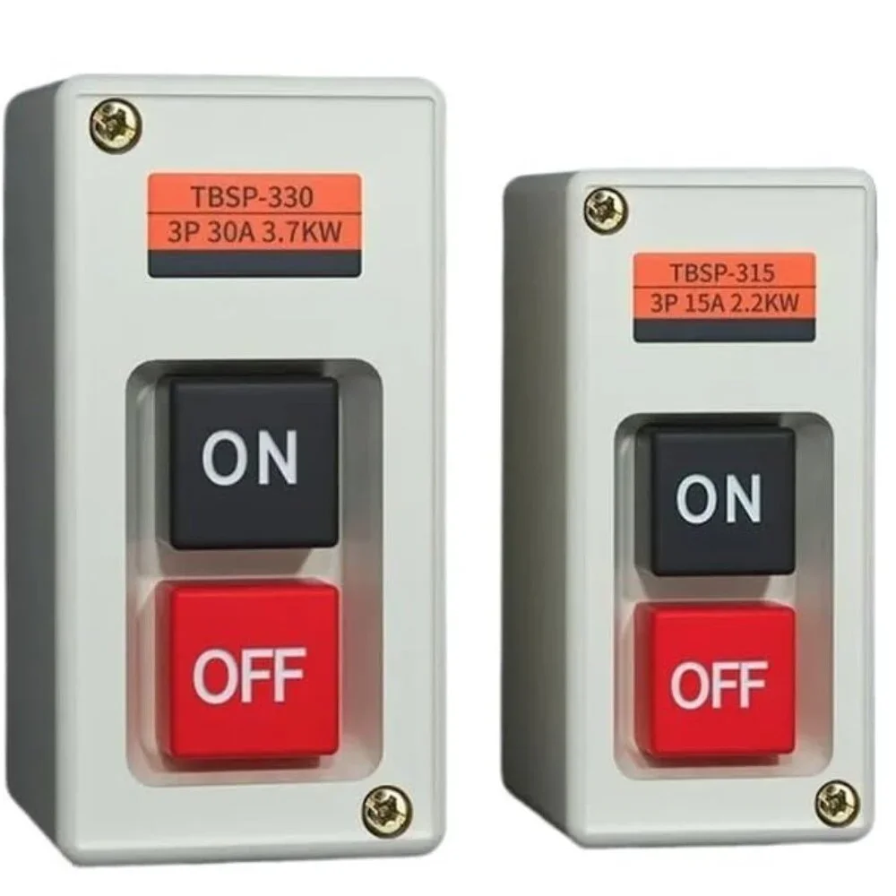 Single Phase/Three Phase Motor Start-Stop Button Switch Press Button Control Box - Picture 1 of 7